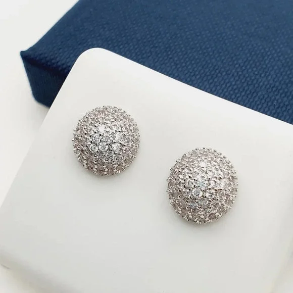 "925 Sterling Silver Plated CZ Earrings, EVBRS430 - Picture 2 of 9